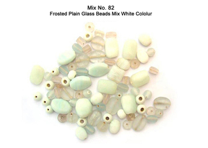 Cuentas de Vidrio Blanco Esmerilado Premium, Mezcla de Artesanía India, Suministros de Alta Calidad para la Fabricación de Joyería, al por Mayor, Mejor Precio en India - Product Image 2