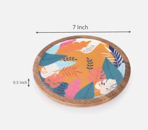 Assiettes à dîner en bois massif, assiettes de service en bois naturel faites à la main pour restaurant, hôtel et repas à domicile - Product Image 2