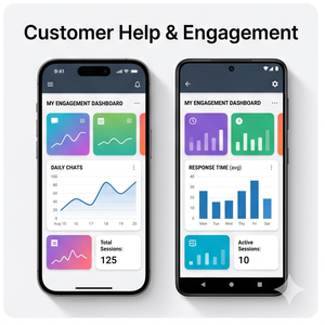 Application de support en direct RoyalCraft – Chat en temps réel, messagerie client, outils de support et de service après-vente iOS/Android - Product Image 4