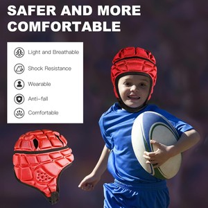 Protège-tête de rugby pour homme avec rembourrage EVA, protection renforcée pour la tête, casquette de football pour une utilisation sécurisée et différentes couleurs - Product Image 6