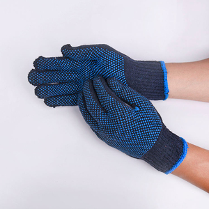Guantes de Seguridad de Uso General, Guantes de Trabajo de Algodón con Textura de Microdiamantes en Relieve, Puño de Punto Antideslizante - Product Image 5