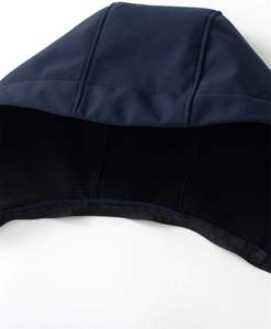 Custom Soft Shell <b>Jacket</b> Removable Hood Windproof <b>Waterproof</b> Mens Hooded Windbreaker <b>Jacket</b> Fleece Lined For Men Full Zipper - Product Image 2
