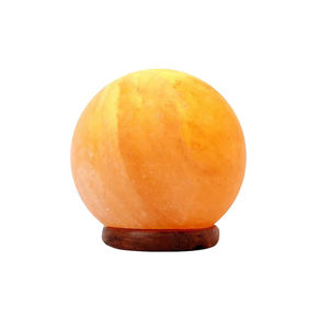 Lámpara de Sal Rosa Natural al por Mayor OEM, Diseño de Esfera Tallada para Decoración de Hogar, Oficina, SPA y Bienestar, Artesanía Natural - Product Image 2