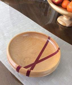 Bol en bois moderne de luxe écologique pour occasions spéciales, incrustation en résine verte, design Wabi Sabi, pour servir les aliments, offrir en cadeau, bol décoratif - Product Image 5