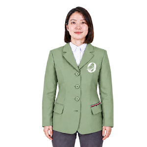 Salbeigrüne Reitjacke für Damen Maßgeschneiderter Reitblazer Professioneller Reitwettbewerbs-Mantel Maßanfertigung Großhandel - Product Image 1
