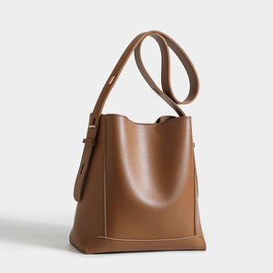 Bolso tipo cubo de cuero genuino, bolso de cuero premium para mujer, bolso tipo cubo para mujer, bolso tipo cubo de cuero premium - Product Image 1