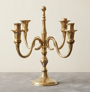 Candelabros de Metal de 4 Brazos para Centros de Mesa de Boda, Portavelas Dorados Vintage Europeos, Decoración para el Hogar y Bodas - Product Image 2
