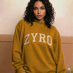 Cozy Essential Mockneck Sweatshirt Women Loose Fit Pullover Soft Fleece Cotton Warm Autumn Winter Casual Wear <b>Top</b> - Product Image 1