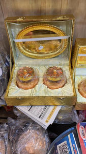 JM INTERNATIONAL Plateau doré bohème traditionnel avec 4 pots, coffret cadeau pour Diwali, origine Inde - Product Image 3