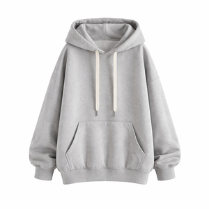 Sudadera con capucha de felpa para hombre, 100% algodón, estilo oversized, con diseño de dibujos animados, de secado rápido y transpirable. - Product Image 2