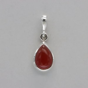 Pendentif en argent sterling 925 plaqué rhodium avec serti clos, style bohème géométrique minimaliste, bijou unisexe pour usage quotidien - Product Image 2