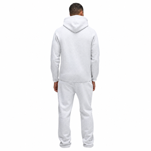 Sweat-shirt à capuche en polaire pour homme 2026, couleur unie, coupe classique, décontracté, pour l'automne, avec poches, en tissu tricoté - Product Image 4