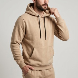 Sudadera Informal de Otoño con Bolsillos Beige, Diseño Unisex, Impresión Bajo Demanda, Sudadera Extra Grande Personalizada para Hombre, Sudadera de Felpa de Algodón para Hombre - Product Image 5