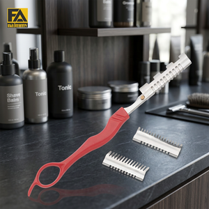 Tondeuse à cheveux Naimmy avec manche en plastique et lame en acier inoxydable pour le rasage du visage, personnalisable avec votre nom et votre logo - Product Image 3