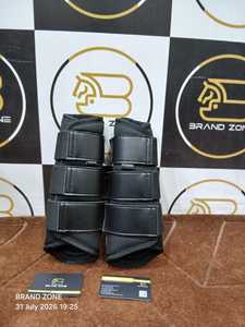 BRAND ZONE Sports Bottes pour chevaux en néoprène hautement élastique et cuir PU avec design extérieur en maille respirante pour la protection des jambes - Product Image 2
