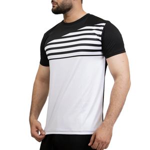 เสื้อยืดแขนสั้นผู้ชายคุณภาพสูง ผ้าฝ้าย 100% สีดำ ระบายอากาศได้ดีและเป็นมิตรต่อสิ่งแวดล้อม ราคาขายส่ง - Product Image 1