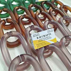 Grande Décoration Murale en Chaîne de Résine, Séparateur de Pièce, Accessoires de Rideau avec Motif Amour, Toutes les Couleurs Disponibles - Product Image 1