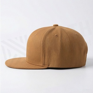 หมวกแก๊ปแบบ Snapback 6 แผง สีพื้น ผ้าคอตตอนทวิล ปรับขนาดได้ ปีกแบน สไตล์ลำลอง สำหรับผู้ใหญ่ - Product Image 3