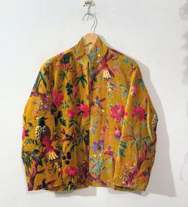 Bata de terciopelo con estampado de rayas, estilo bohemio acolchado, 100% algodón, cierre con cordón, de secado rápido y transpirable, regalo del Día del Padre para esposa - Product Image 3