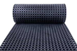Premium Rubber Hollow <b>Mat</b> Non Slip Water Draining Design Anti-Fatigue Comfort Easy Clean Plaid Pattern Thick for <b>Kitchens</b> - Product Image 2