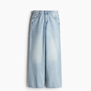 Jean en denim Bleecker taille haute à jambe large pour femme – Tendance, décontracté et confortable pour le quotidien - Product Image 5