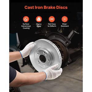 ชุดเบรกหน้าและหลังสำหรับฮุนได โซนาต้า ปี 2011-2014 ใช้ได้กับโซนาต้า ปี 2015 (รุ่นไฮบริด ไฮบริด ลิมิเต็ด ไม่ใช่รุ่นเทอร์โบ) - Product Image 5