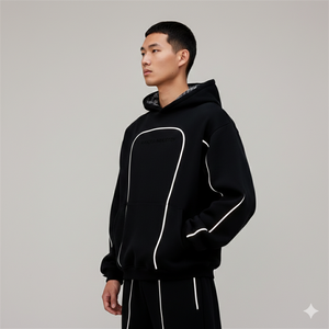 Ranzia Industry Bulk Heavyweight Cotton Full Zip Hoodie Streetwear Supplier Sustainable Rhinestone Hoodie - Product Image 5