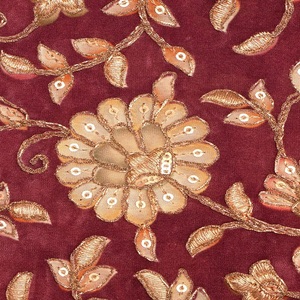 Premium position print with embroidery fabric is a modern textile designed for stylish fashion and <b>garment</b> collections This fabr - Product Image 2
