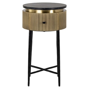 Cómoda Moderna de Madera Maciza Ecológica con Acabado Antiguo, Gran Capacidad, 2 Cajones, Mueble de Almacenamiento para Sala de Estar - Product Image 2