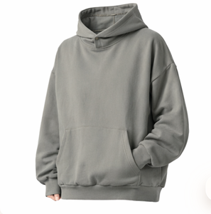 เสื้อฮู้ดดี้และเสื้อสเวตเชิ้ตผู้ชายไซส์ใหญ่พิเศษ ผ้าฝ้าย 100% หนานุ่ม คุณภาพสูง ผ้าเฟรนช์เทอร์รี่ พิมพ์โลโก้ตามสั่ง สำหรับผู้ชาย - Product Image 4
