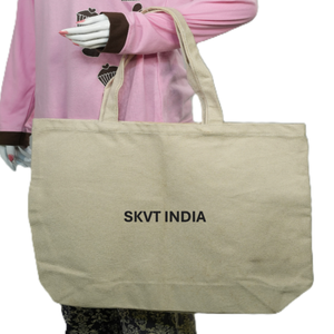 Wholesale <b>Small</b> MOQ Custom Reusable Cotton Tote Bag Custom Printed Canvas <b>Shopping</b> Bag Eco-Friendly Women's Beach Zipper Closure - Product Image 6