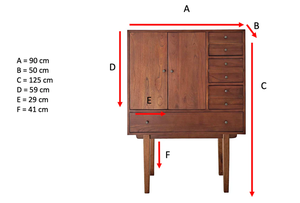 Modern Wood Bedside with Drawers and Doors Freestanding Home Furniture for Bedroom Living Room Entryway Home Office - Product Image 4