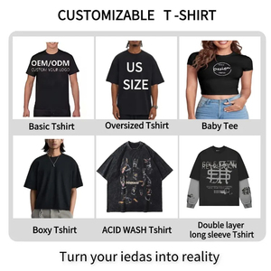 Camisetas de Algodón 100% Tejido con Estampado por Transferencia Térmica de Inyección Directa, Lavado Ácido, Oversize, Corte Recto, Lisas, para Hombre, Personalizadas, Venta al por Mayor - Product Image 6