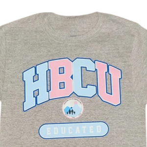 เสื้อยืดกราฟิก HBCU สีเทา แขนสั้น ลำลอง ใส่ได้ทั้งชายและหญิง ดีไซน์ตัวอักษร เสื้อผ้าแฟชั่นสำหรับผู้ชาย ผู้หญิง สวมใส่ได้ทุกวัน - Product Image 6