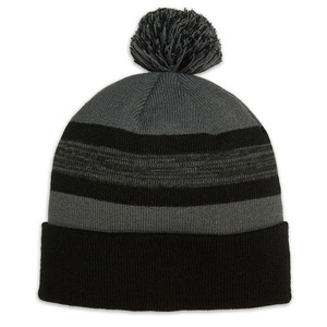 Bonnet en tricot d'hiver couleur beige clair, pliable, décontracté, coupe-vent, séchage rapide, broderie 3D, 100% laine avec poème - Product Image 2