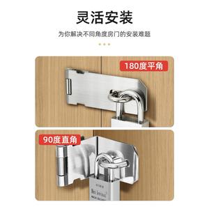 Stainless Steel Door Latch 40mm High Security <b>Padlock</b> For Cabinet Wooden Door - Product Image 4