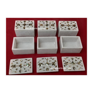 Cajas Decorativas de Mármol con Diseño Puro y Moderno, Forma Rectangular de Alta Calidad para Decoración del Hogar y Joyería - Product Image 4