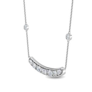 Exquisito Collar Solitario Minimalista de Oro Amarillo de 18K con Diamante Redondo Cultivado en Laboratorio de 0.67 CTW, Colgante Fino - Product Image 2