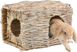 Natural Straw <b>Mat</b> for Rabbits Bunny Hay Woven Cage Bedding Edible Chew Resting <b>Mats</b> - Product Image 6