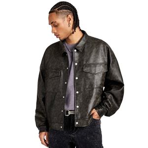 Blouson en cuir de vachette de haute qualité, design OEM 2025, logo et design personnalisés acceptés, blouson aviateur en cuir - Product Image 2