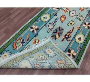 Alfombras anudadas de alta calidad, multicolor, abstractas, tejidas, antideslizantes, de material suave, hechas a mano, para decoración del hogar. - Product Image 1