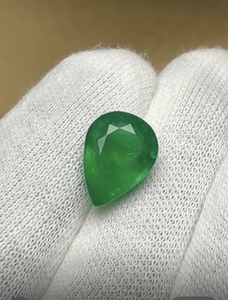 Joyería de Moda, Esmeralda Sintética, Piedra Verde Hidrotermal, Tipo Colombia Zambia, Gema para Diseño - Product Image 5