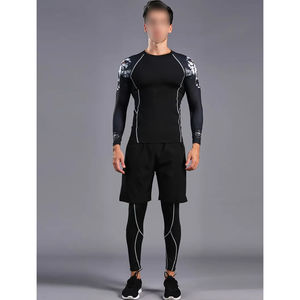 Conjunto Deportivo de Compresión de 2 Piezas para Invierno, Ropa Deportiva Urbana, Unisex, para Correr, Entrenamiento, Fitness, Venta al Por Mayor - Product Image 6