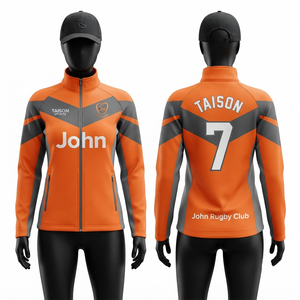 Sweat à capuche unisexe pour l'entraînement au rugby, 330g, polaire polyester/rayonne, évacuation de l'humidité, séchage rapide, imperméable, respirant - Product Image 1