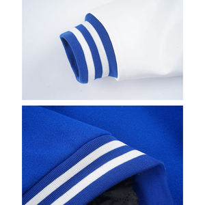 Vestes coupe-vent de style universitaire respirantes, col rond, impression de logo personnalisée, manches longues, veste de baseball universitaire pour hommes - Product Image 6