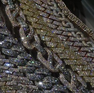 <b>Cheap</b> Price Hip Hop Tennis Link <b>Chain</b> 10k Gold 2mm 3mm 4mm 5mm VS1 Moissanite Diamond Necklace Custom 14k 18k Tennis <b>Chain</b> - Product Image 2