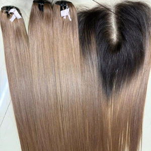 Pelucas de Cabello Virgen Remy de Alta Calidad AZURA HAIR al por Mayor, Cabello 100% Real de Vietnam, Doble Trama a Máquina, Encaje Transparente, Respetuoso con la Cutícula - Product Image 1