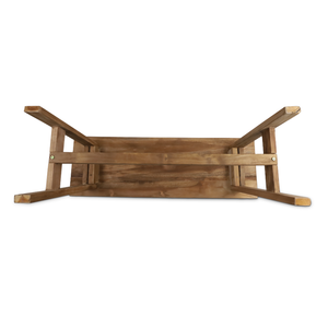 Banco Plegable de Teca Sólida - Asiento Exterior Duradero y Ecológico con Diseño Moderno Minimalista - Product Image 3