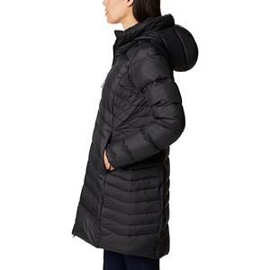 Abrigo de Cuero Largo para Mujer con Cuello Vuelto, Moda 2024, Gabardina Larga de Cuero Genuino Teñido Liso - Product Image 4