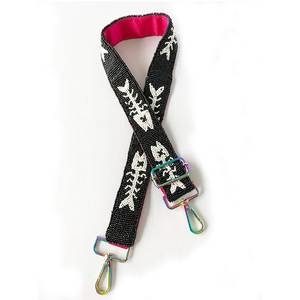 Correa de Bolso Bordada con Cuentas de Estilo Vintage, Correa Decorativa Bordada con Cuentas, Hecha a Mano - Product Image 6